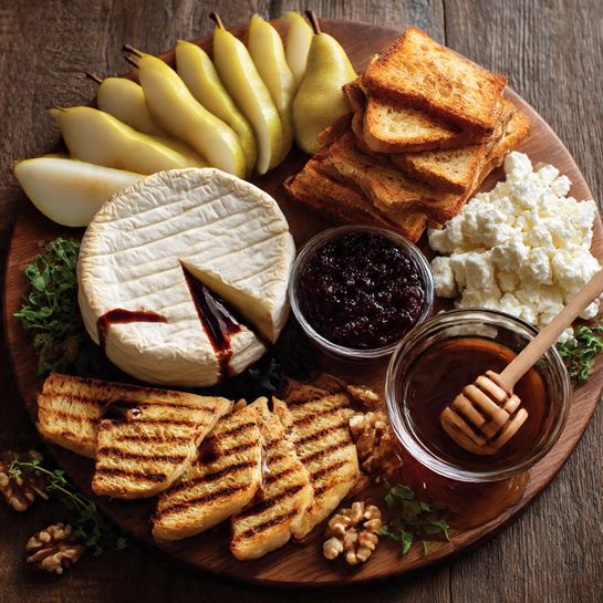 Grilled Pear & Burrata Board with Fig Balsamic Drizzle Recipe