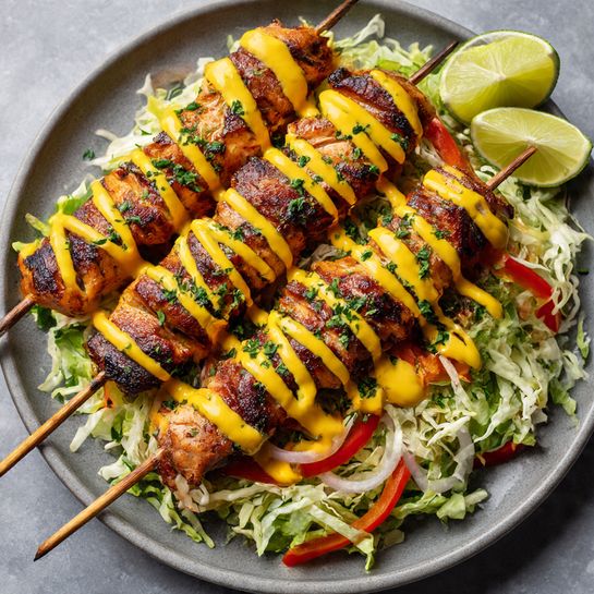 Mango Habanero Chicken Skewers Recipe - Recipe Image