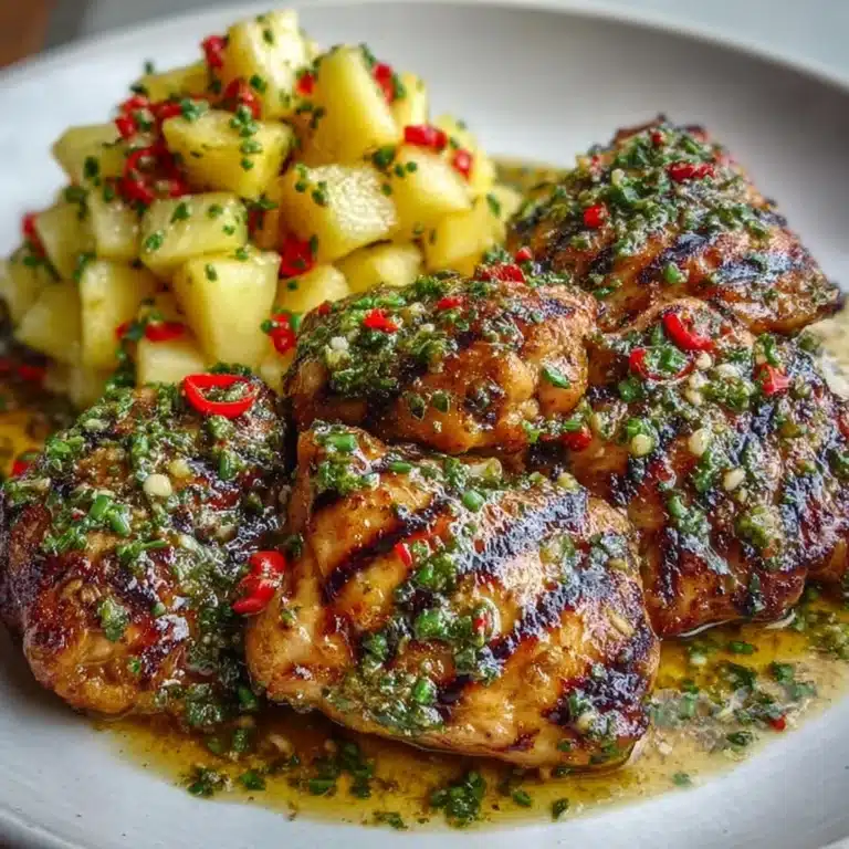 Caribbean Jerk Chicken with Pineapple Salsa Recipe