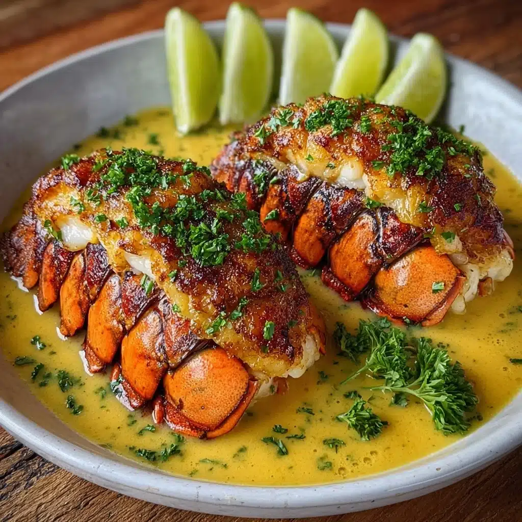 Creamy Garlic Butter Lobster Tails Recipe - Recipe Image
