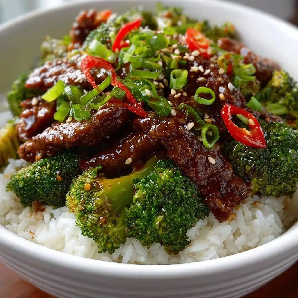 Honey Garlic Beef & Broccoli Rice Bowl Recipe - Recipe Image