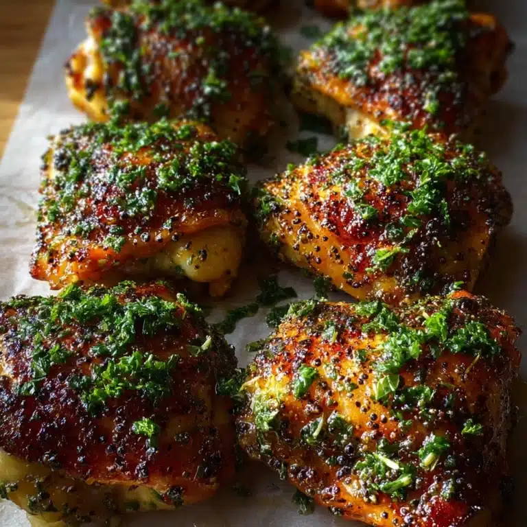 Crispy Garlic Herb Chicken Thighs Recipe