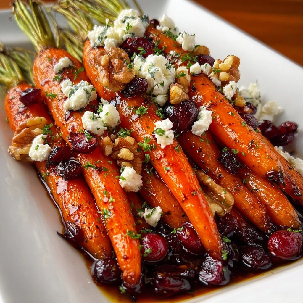 Transfer roasted carrots to a serving platter Recipe - Recipe Image