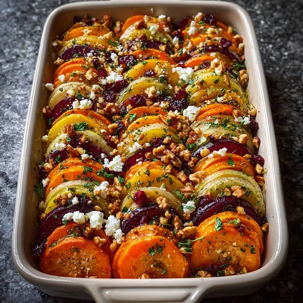 Squash Bake with Feta & Cranberry Honey Recipe - Recipe Image