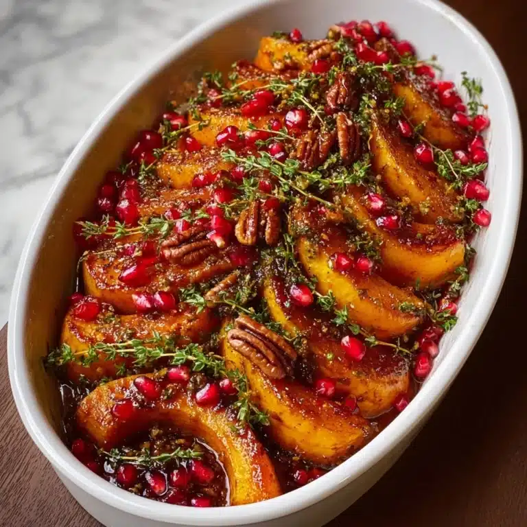 Pomegranate Honey Roasted Squash Bake Recipe