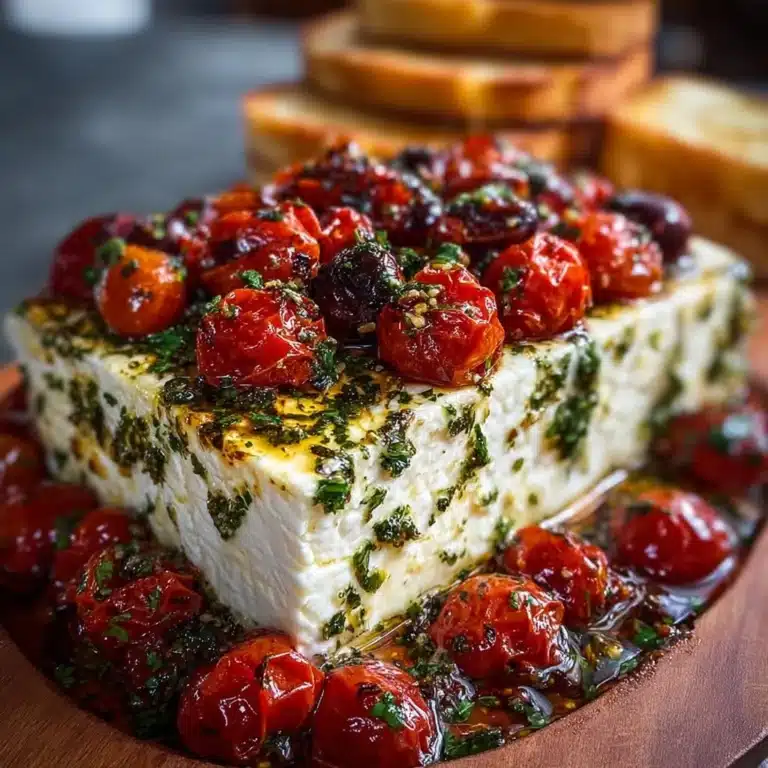 Baked Feta with Roasted Tomatoes & Herbs Recipe