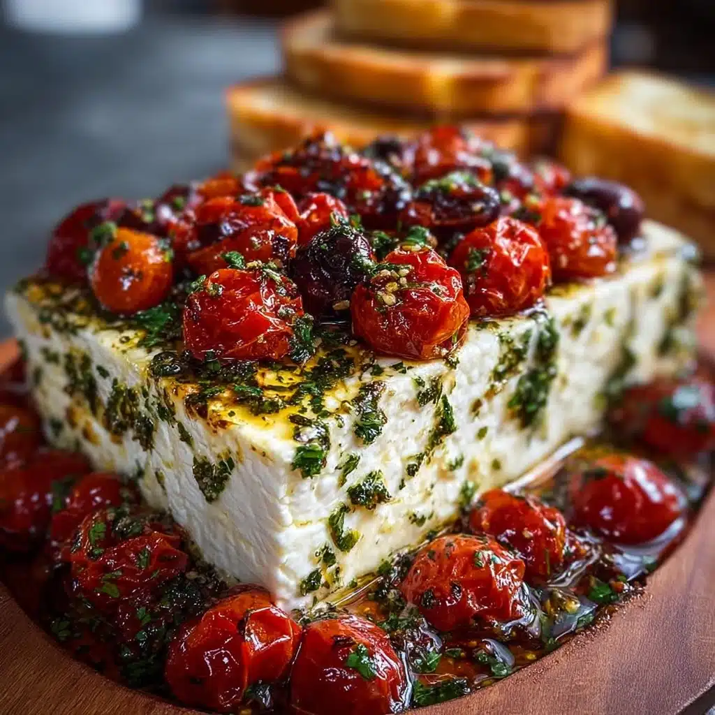 Baked Feta with Roasted Tomatoes & Herbs Recipe - Recipe Image