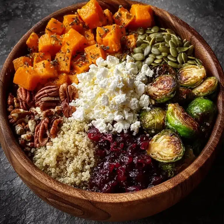 Sweet Potato & Brussels Sprouts Grain Bowl Recipe