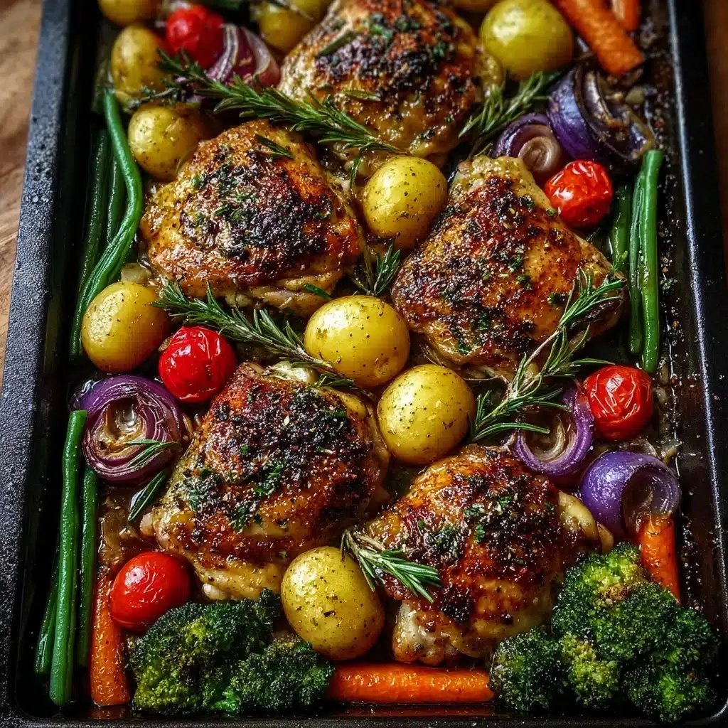 Honey Mustard Roasted Chicken & Vegetables Recipe