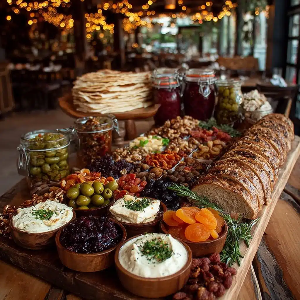 Rustic Mediterranean Bread and Goat Cheese Board Recipe