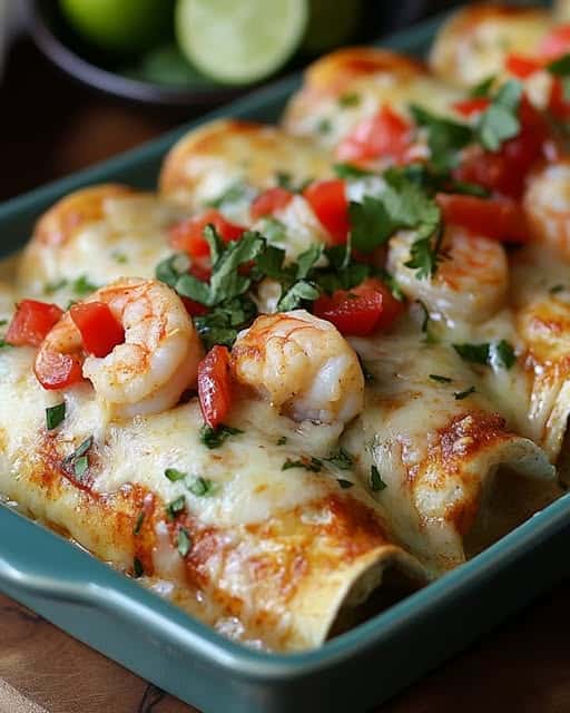 Easy Creamy Shrimp Enchiladas Recipe