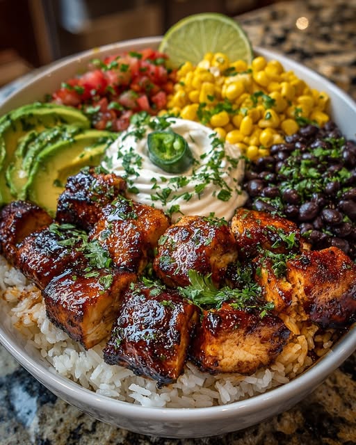 Honey Lime Chicken & Rice Bowls Recipe