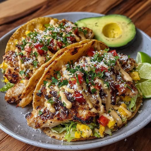 Coconut Lime Chicken Tacos Recipe - Recipe Image