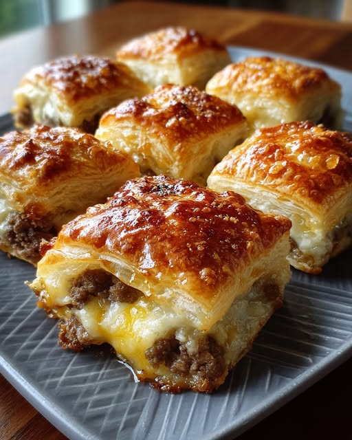 eseburger Bites with Honey Mustard Glaze Recipe