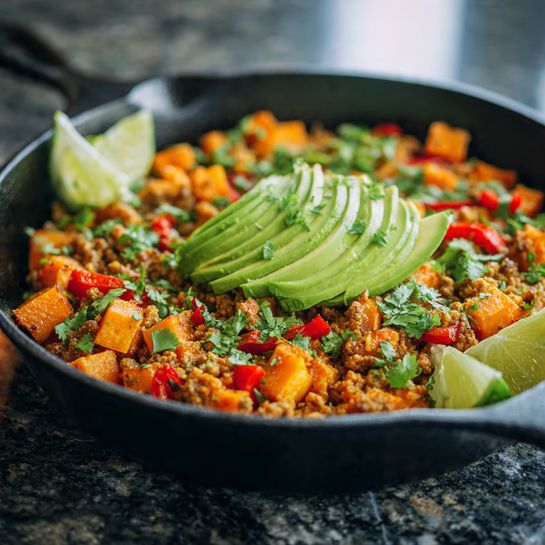 Southwest Beef & Sweet Potato Skillet Recipe - Recipe Image
