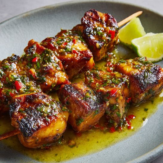 Mango Habanero Chicken Skewers Recipe