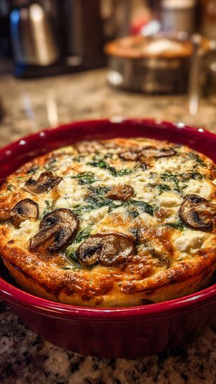 Creamy Mushroom Parmesan Rigatoni Bake Recipe