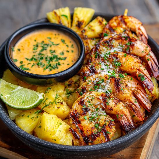 Pineapple Habanero Shrimp Kabobs Recipe