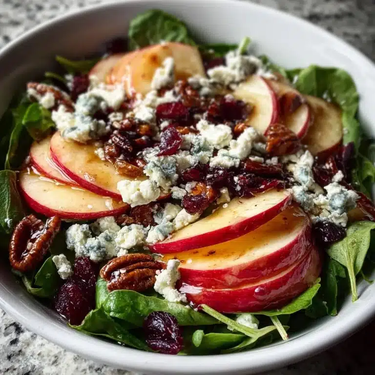 Apple Pecan Goat Cheese Winter Salad Recipe