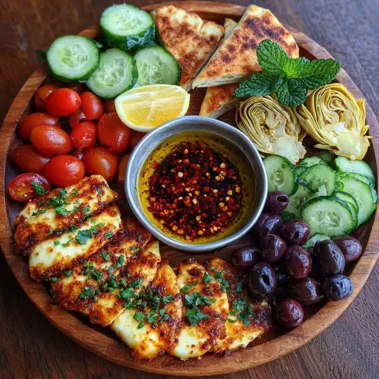 Platter with Chili Garlic Honey Drizzle Recipe