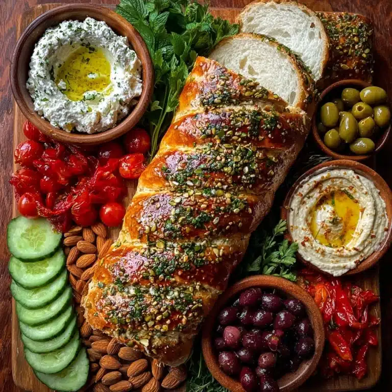 Rustic Mediterranean Bread and Mezze Board Recipe
