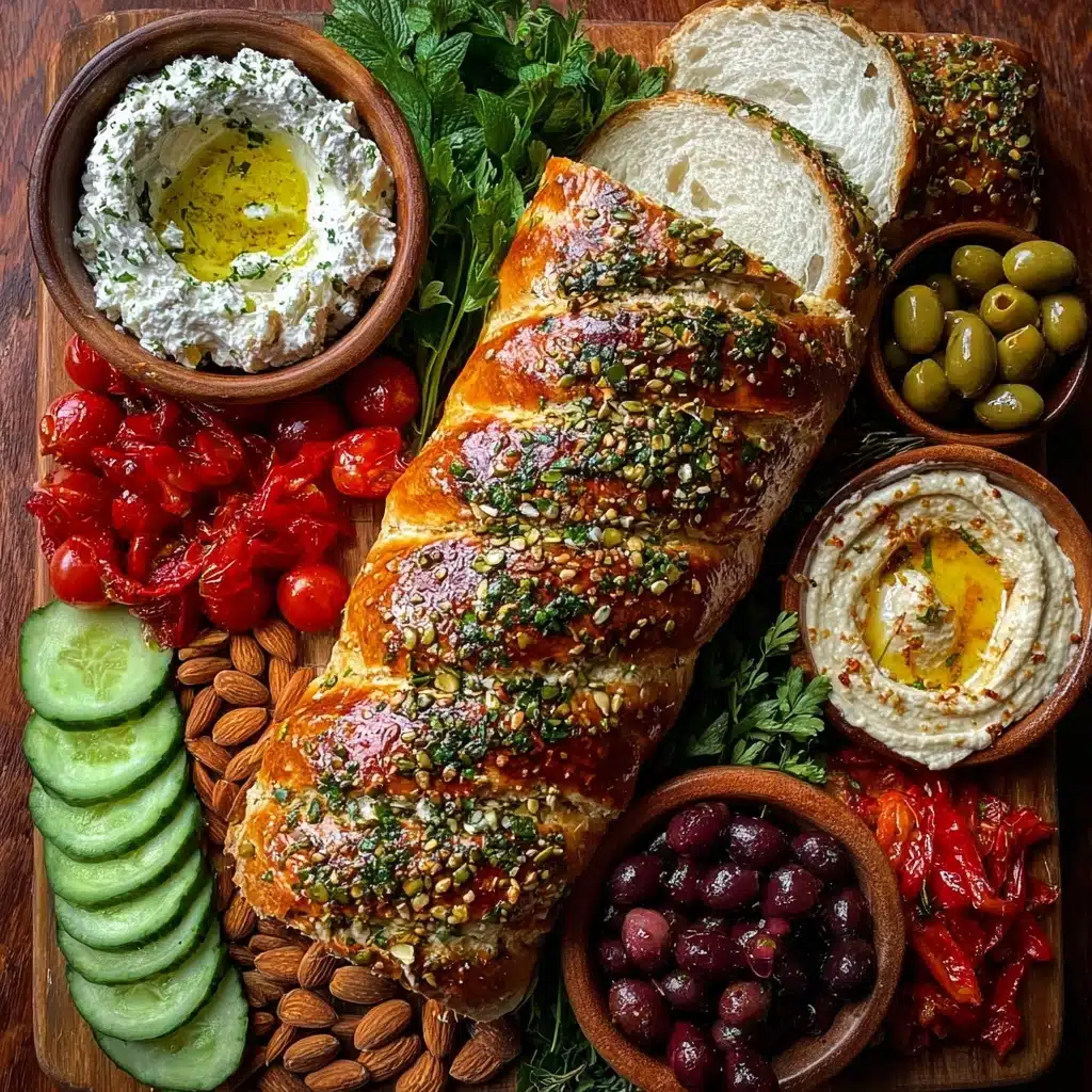 Rustic Mediterranean Bread and Mezze Board Recipe - Recipe Image
