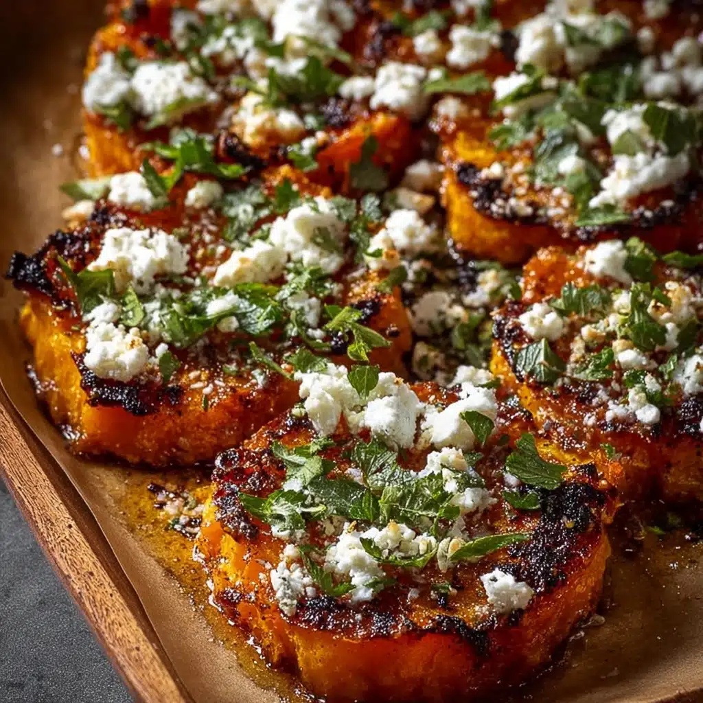 Roasted Sweet Potato Rounds with Honey & Feta Recipe