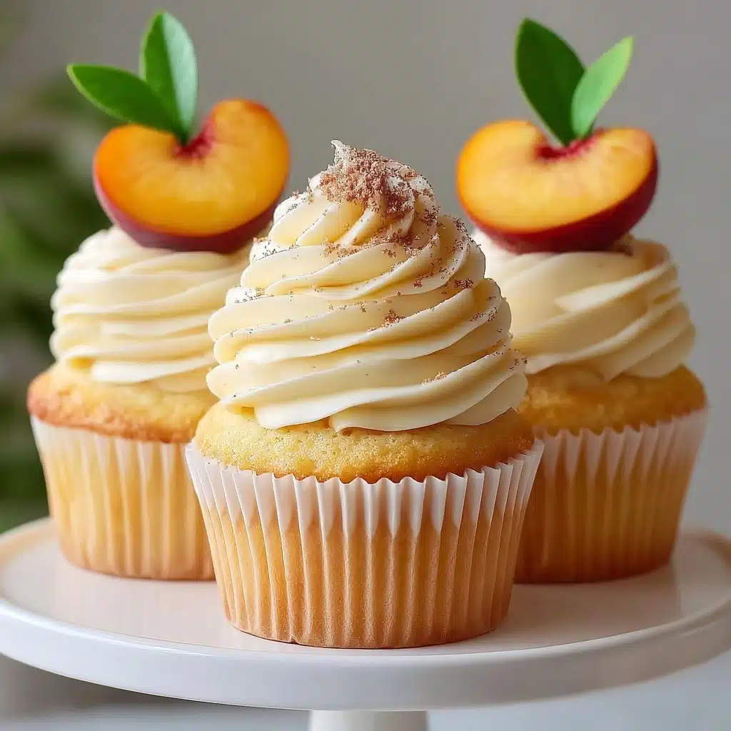 Honey Peach Cream Cheese Cupcakes Recipe - Recipe Image