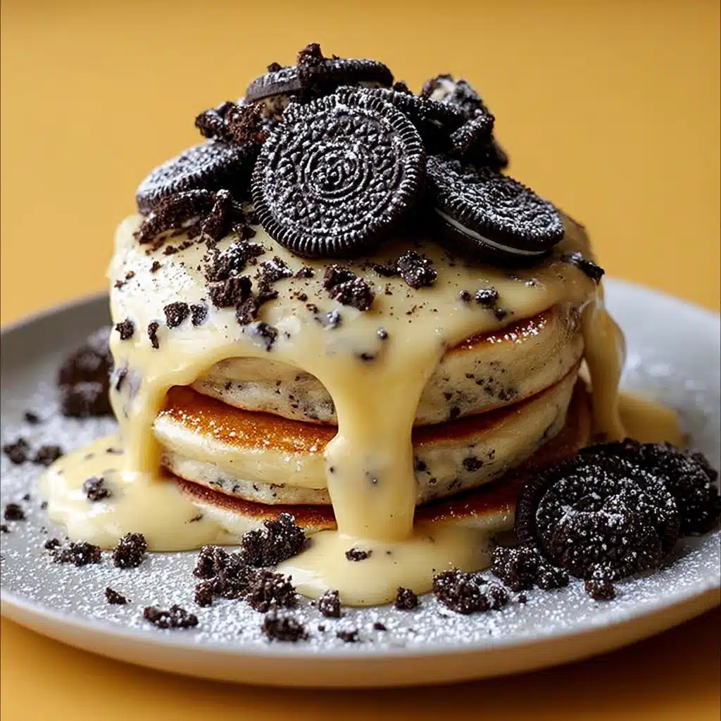 Cream Cheese Oreo Pancakes Recipe - Recipe Image