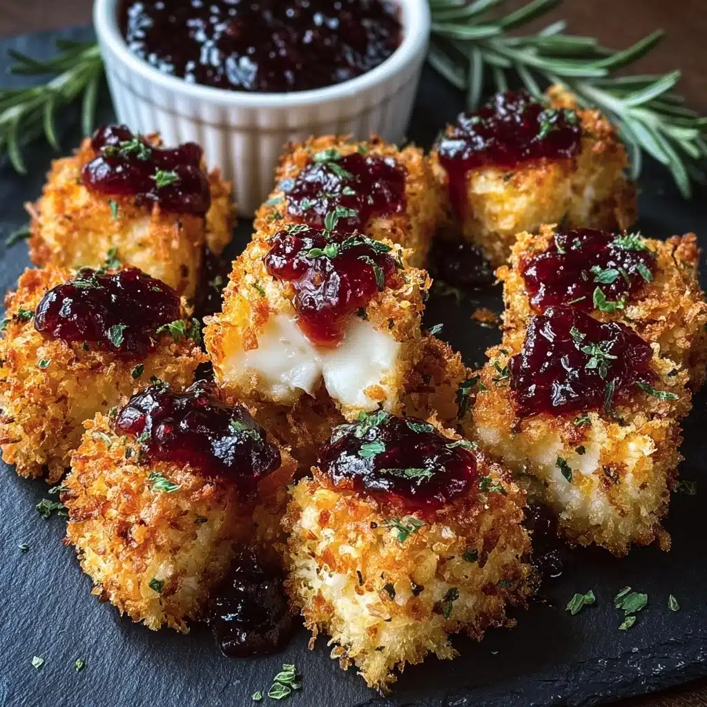 ed Brie Bites with Cranberry Honey Glaze Recipe - Recipe Image
