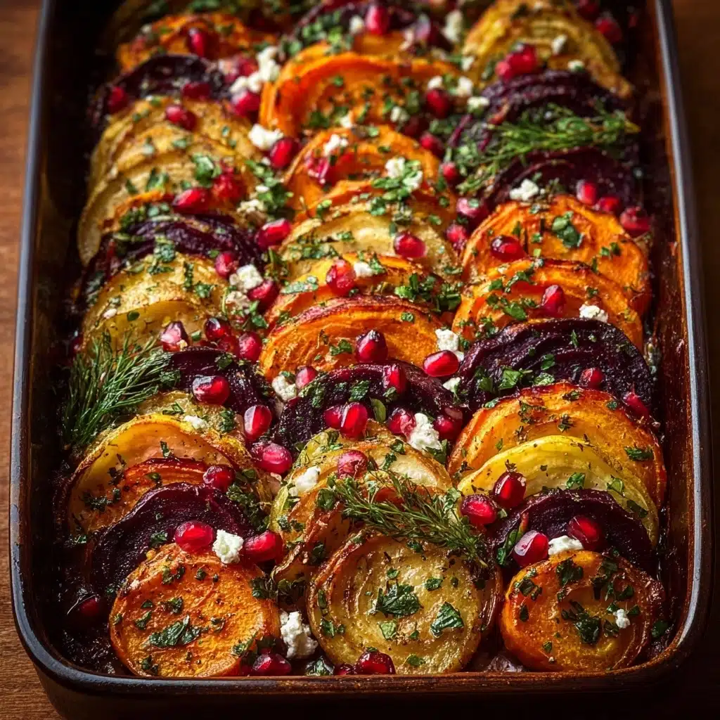 rrot Bake with Maple-Pomegranate Drizzle Recipe