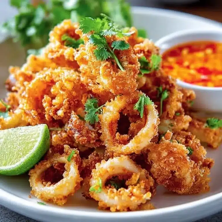 Crispy Fried Calamari with Thai Lime Chili Sauce Recipe