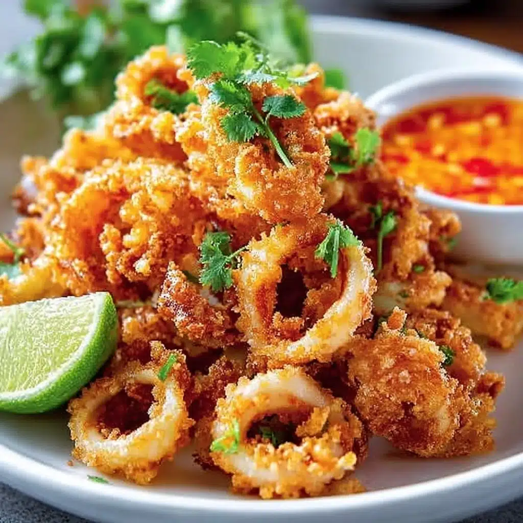 Crispy Fried Calamari with Thai Lime Chili Sauce Recipe