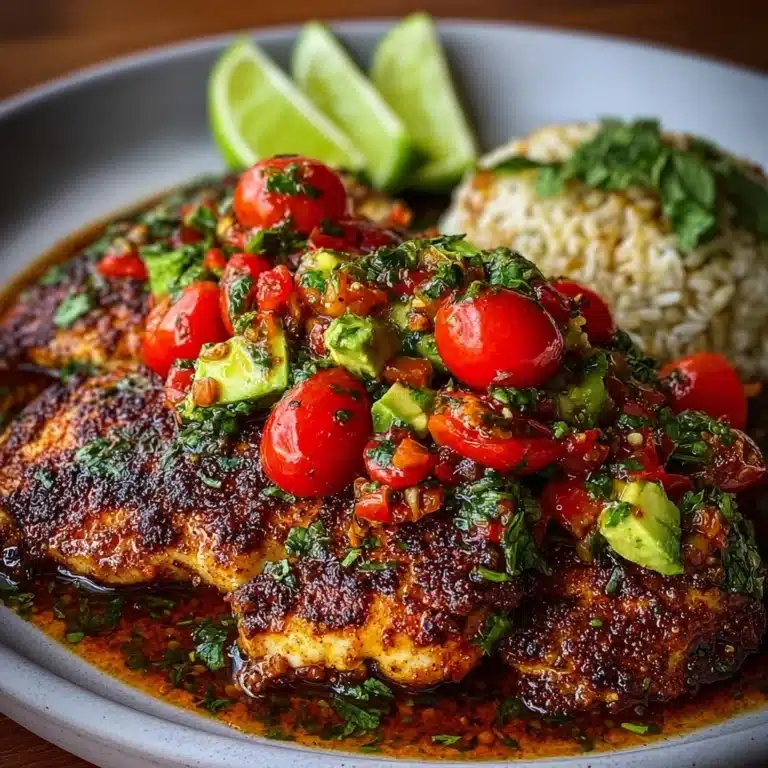 Fiesta Lime Chicken with Roasted Tomato Salsa Recipe
