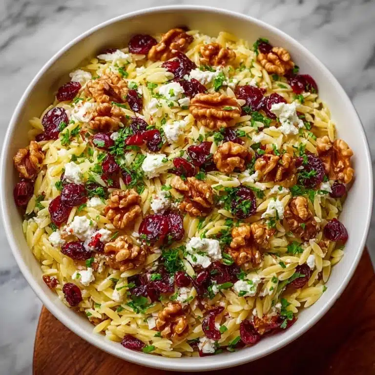 Cranberry & Goat Cheese Orzo Salad Recipe