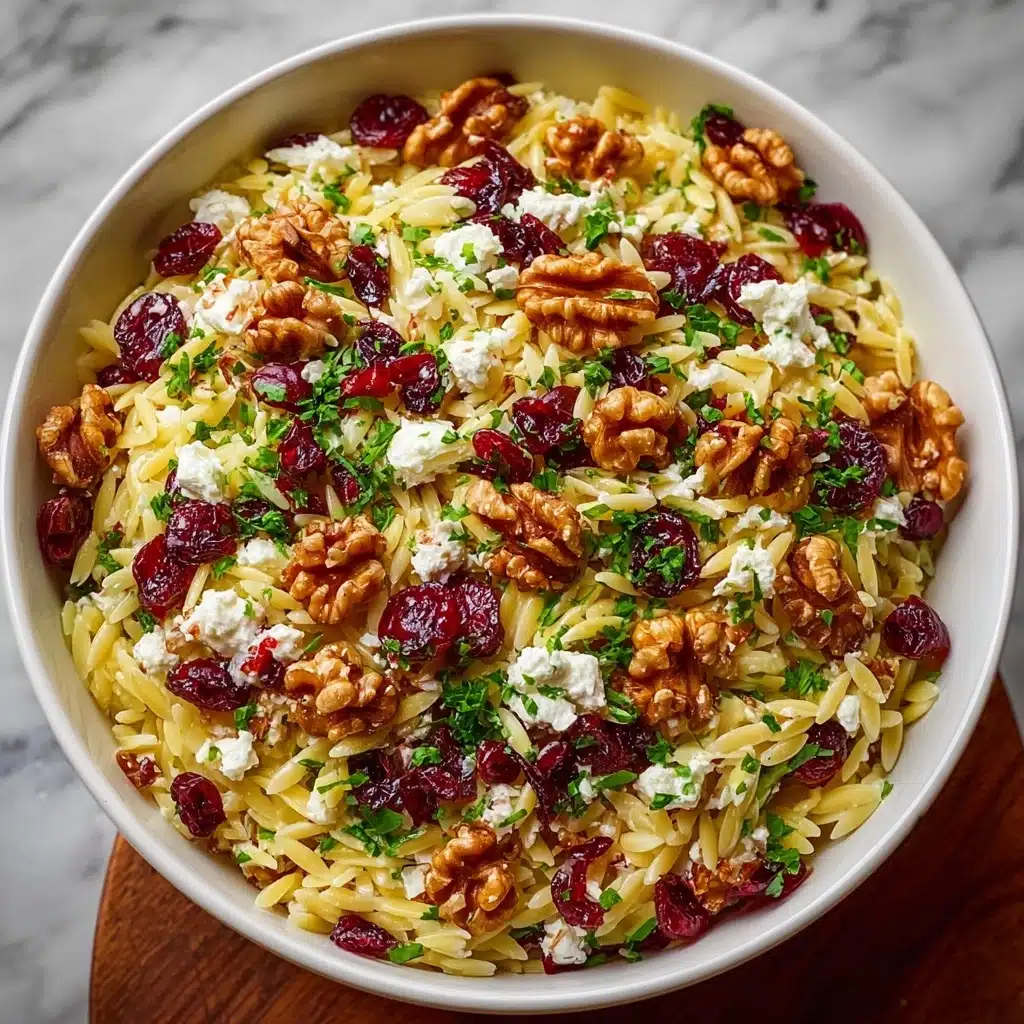 Cranberry & Goat Cheese Orzo Salad Recipe - Recipe Image