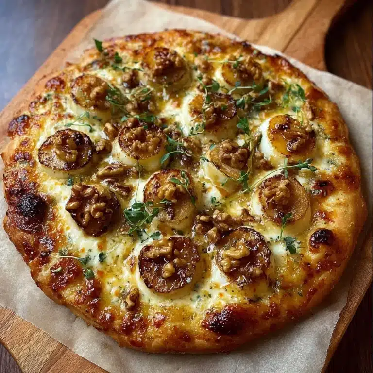 Baked Brie Flatbread with Apples & Walnuts Recipe