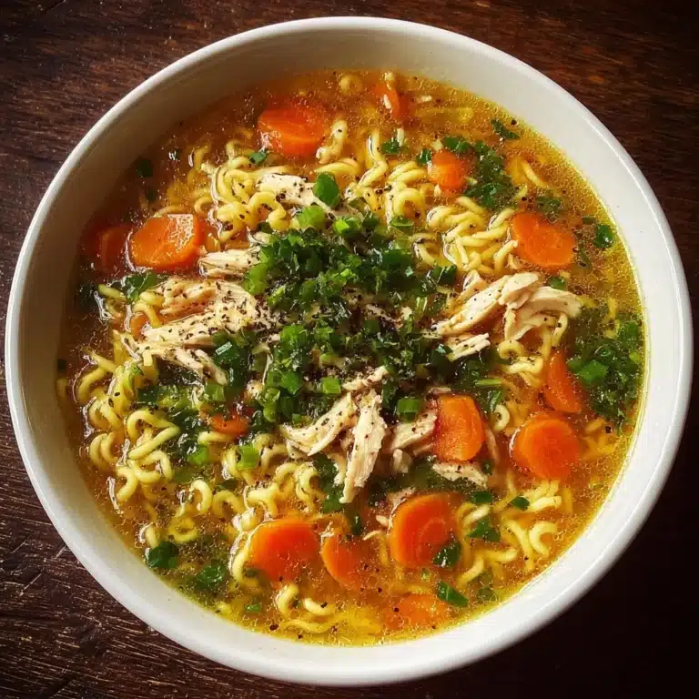 Classic Ginger Garlic Chicken Noodle Soup Recipe