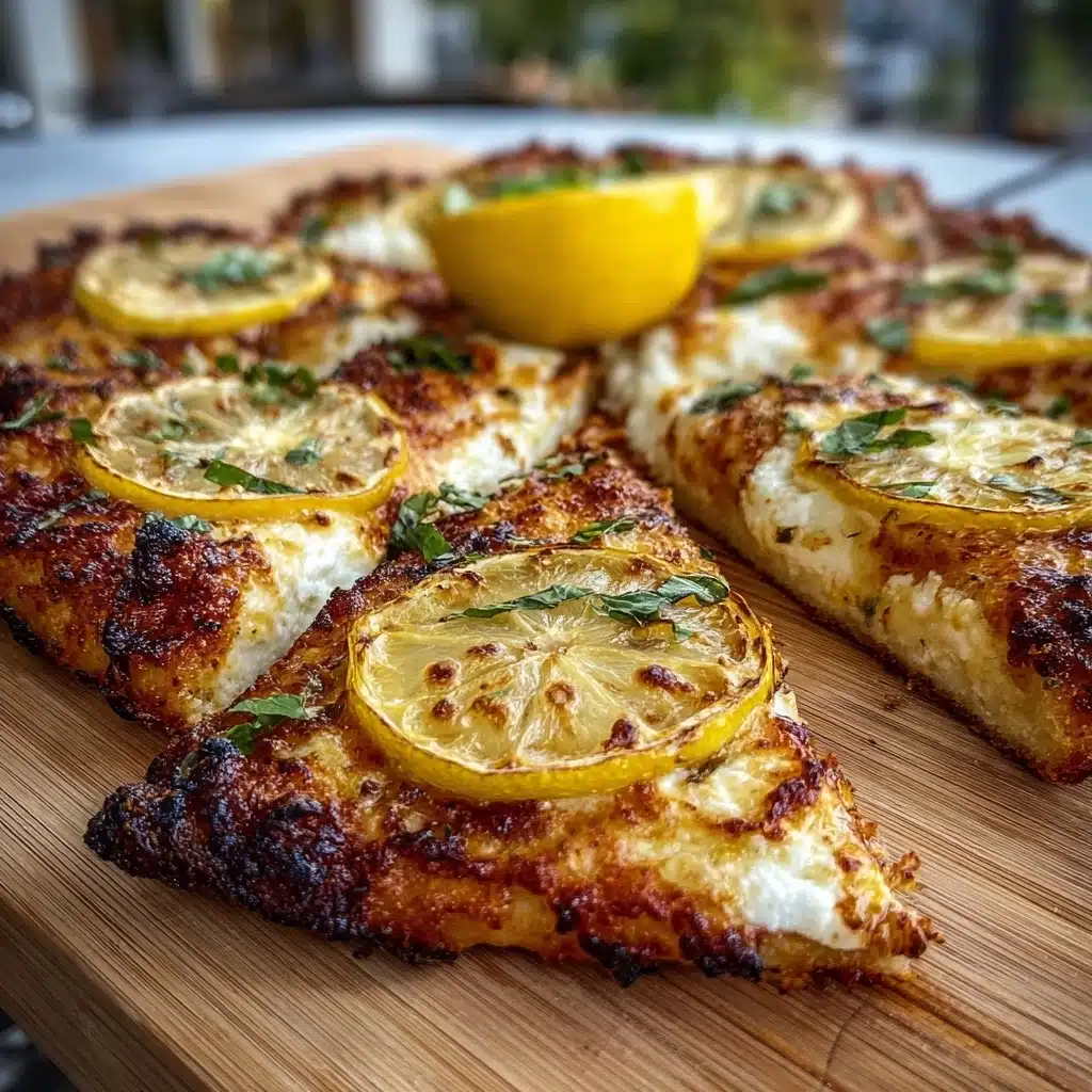 Lemon Ricotta & Mozzarella Crispy Thin-Crust Pizza Recipe - Recipe Image
