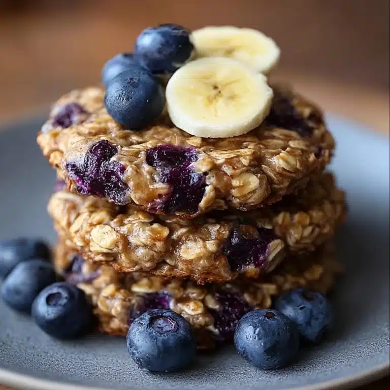 Banana Blueberry Oatmeal Breakfast Cookies Recipe