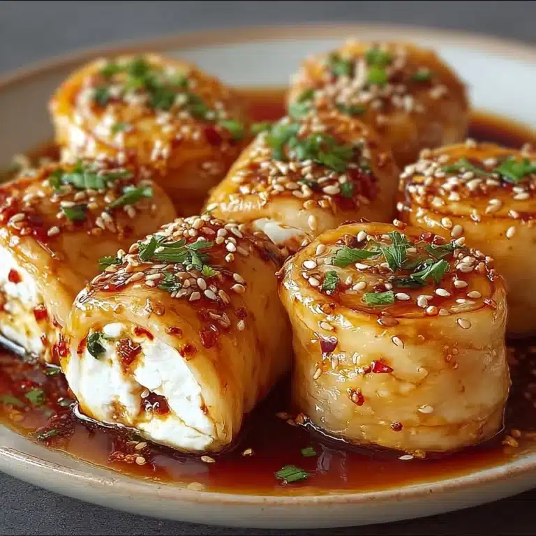 Oven-Fried Feta Rolls with Chili Honey Recipe
