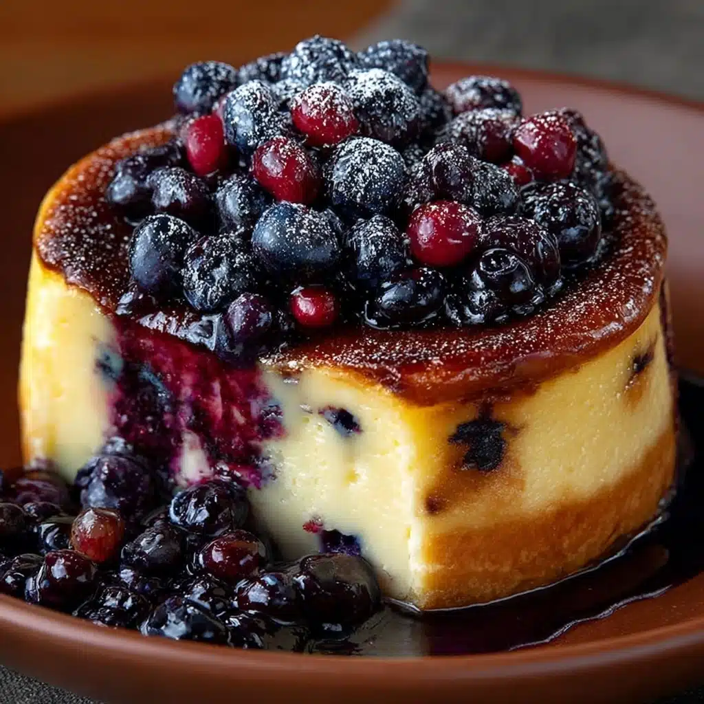 Citrus Berry Burnt Cheesecake Recipe - Recipe Image
