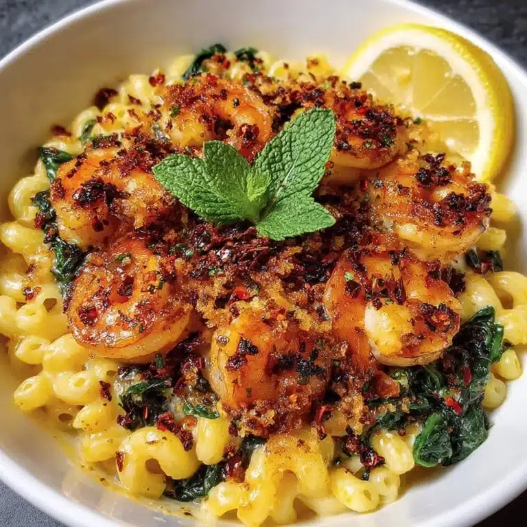 Baked Feta Pasta with Spinach and Shrimp Recipe