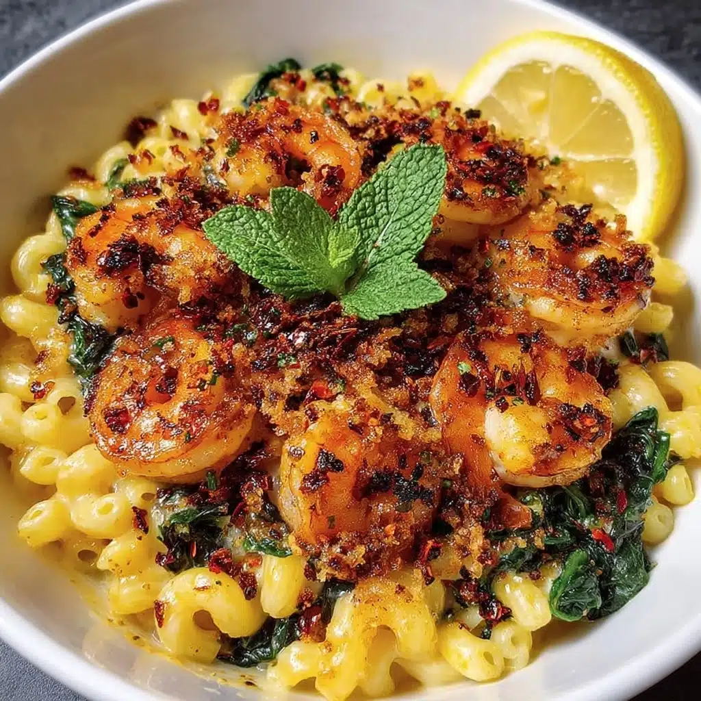 Baked Feta Pasta with Spinach and Shrimp Recipe - Recipe Image