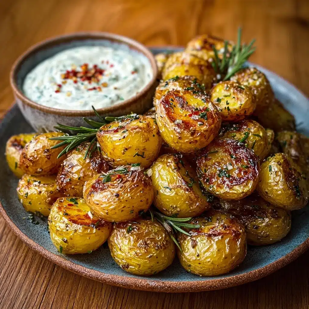 Herb Roasted Potatoes with Yogurt Dip Recipe - Recipe Image