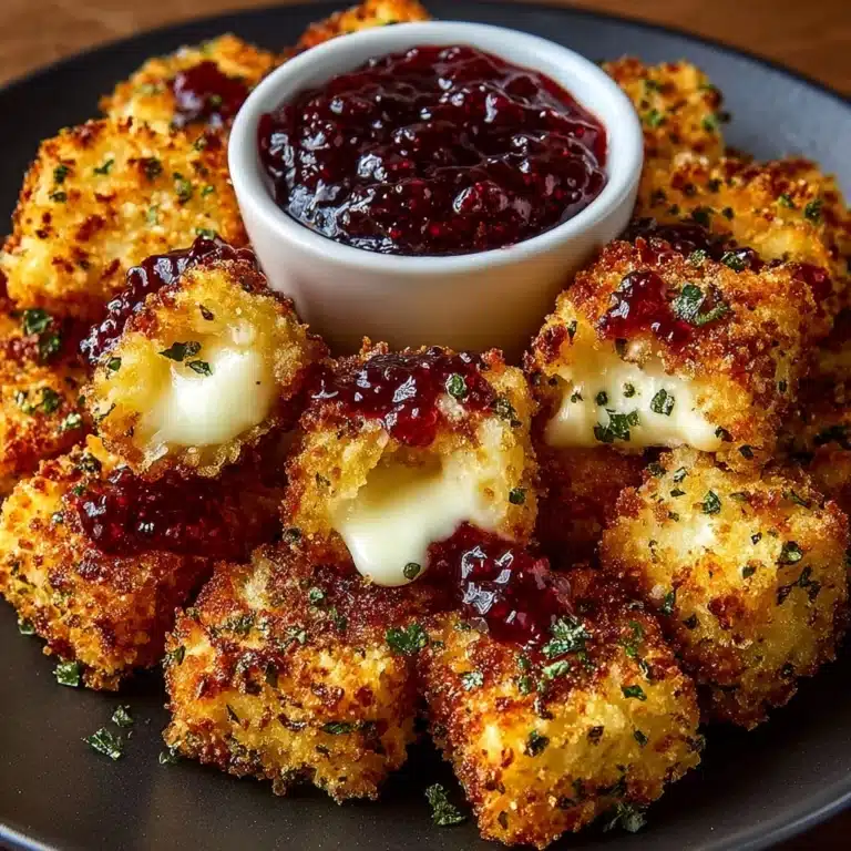 Pecan-Crusted Brie Bites with Raspberry Chili Honey Glaze Recipe
