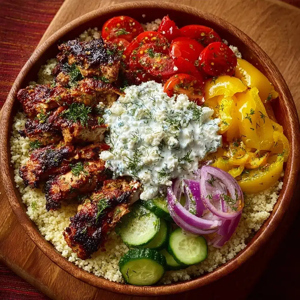 Greek Chicken Gyro Bowls with Lemon Tahini Sauce Recipe