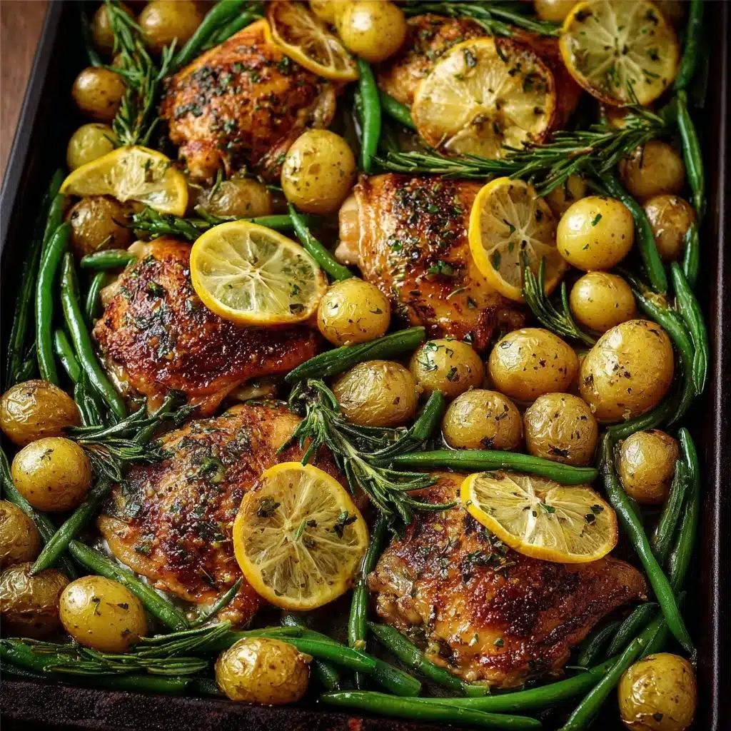 One-Pan Herb Chicken with Baby Potatoes & Green Beans Recipe - Recipe Image