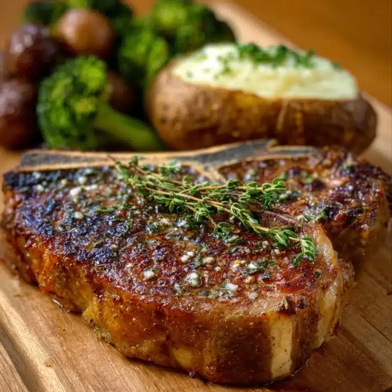 Big Juicy T-Bone Dinner Recipe
