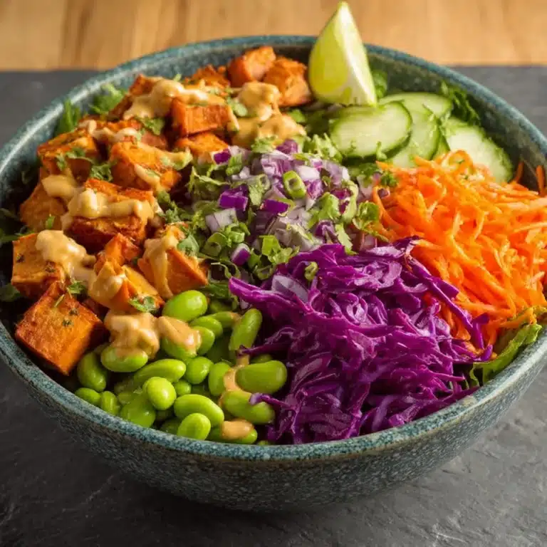 Spicy Thai Peanut Sweet Potato Bowl Recipe